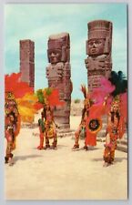 Postcard The Tula Ruins & Dancers Mexico De Allende Hidalgo MX picture