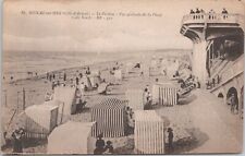 France 'SOULAC' sur Mer Le Ponton Beach ~ Vintage RPPC POSTCARD picture