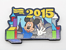 Disney Magnet - 2015 Mickey Mouse Selfie - Cinderella's Castle - Wood picture