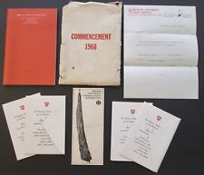 1968 BOSTON UNIVERSITY COMMENCEMENT: Program, Four Invitations, Letter, Pamphlet picture