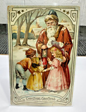 Tuck's Santa Brown Robe Postcard Puppet Series 102 Unposted picture