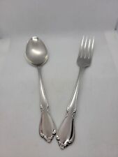Lot Of 2 Oneidacraft Deluxe Chateau  Stainless Fork Spoon  picture