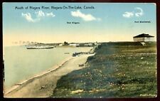 NIAGARA ON THE LAKE Ontario Postcard 1910s River Mouth Forts by Pratt picture