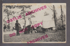 Keshena WISCONSIN RPPC 1914 INDIAN FAIR Menominee Reservation INDIANS Lunch #2 picture