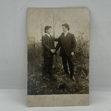 Rppc Vintage Postcard  2 Men picture