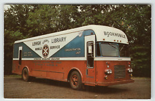 Postcard Vintage Lehigh County Gerstenslager Bookmobile in Allentown, PA. picture