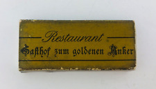 Vtg Restaurant Gafthof zum Goldbene Anker Dinkelsbuhl Germany Matchbook picture