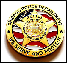 CITY OF  CHICAGO POLICE DEPARTMENT OFFICERS CHALLENGE COIN LEO 1.5