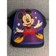 Disney Kids Mickey Mouse Snap Back Hat Baseball Cap Blue Adjustable Youth Child picture