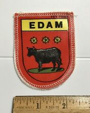Edam Holland The Netherlands Black Bull Coat of Arms Dutch Souvenir Patch Badge picture