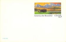 US Postal Prepaid 15 cent America The Beautiful 1988 Vtg Postcard M24 picture
