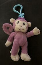 VTG (1999) Precious Moments Tender Tails KEY CHAIN,Ornament, Monkey Plush Purple picture