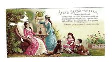 c1880's Trade Card Ayer's Sarsaparilla, Dr. J.C. Ayer & Co. picture