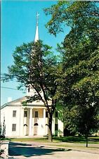 First Congregational Church Williamstown Massachusetts Street View VNG Postcard picture