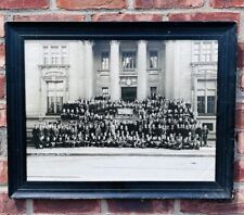 Antique 1918 Silver Gelatin Photograph Of Yale University Students And Staff picture