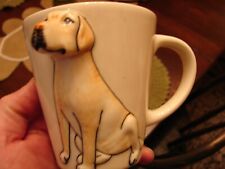 Vintage White Labrador Retriever Dog 3D Coffee Mug Preowned Great Condition  picture