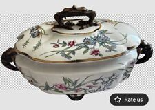 Chinoiserie  Soup Tureen Bird Feet & Elephant head Handle Victorian picture