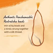 Isha Life Panchamukhi Rudraksha Mala (8 mm Beads) Consecrated at Dhyanalinga FS picture
