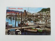 Stedman Street Fishing Boat Harbor Ketchikan Alaska Postcard picture