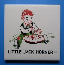 ~Vintage~ Little Jack Horner Ceramic Tile / Plaque Mead Johnson & Co.  1944 picture