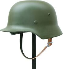 WW2 German WWII Soldier  M35 Helmet Steel Material Stahlhelm Black Green Color picture