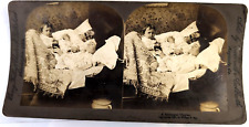 Vintage Stereograph Stereo View Stereoscope Card 1907 A Midnight Tippler Toddler picture