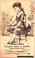 McQuades Cheapest Shoes in America ALBANY & POUGHKEEPSIE NY Victorian Trade Card picture
