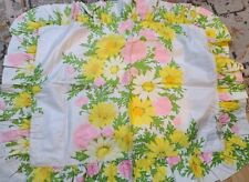 2pc Set Vintage NETTLE CREEK PILLOW SHAMS Cheery FLORALS Daisy Flowers RUFFLED picture