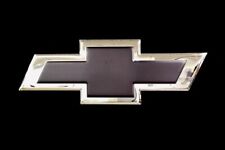 Chevrolet Bow Tie Black Metal Sign Home or Garage Decor *Made in USA* picture