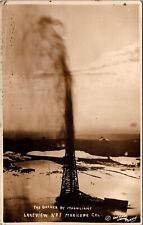 1910 Postcard Largest Oil Spill Disaster in US Lakeview No 1 Gusher Maricopa CA picture