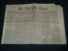 1865 JANUARY 19 NEW YORK TIMES NEWSPAPER - FORT FISHER CAPTURED - NP 3986 picture