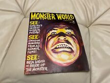 MONSTER WORLD No.5 Oct. Karloff, Bela Lugosi, Monsters from Hammer Films-1965 picture