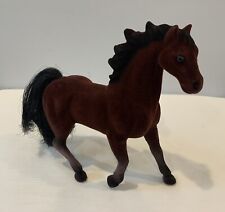 Vintage Brown Flocked Horse Figurine 7