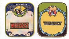 Two Old Sample Stock Whiskey Labels Printed by Lehmann in San Francisco CA picture