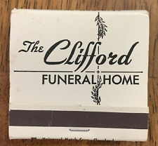 Matchbook Clifford Funeral Home Front Street Cuyahoga Falls Ohio #0178 picture