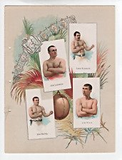 1888 A16 Allen & Ginter Tobacco Album Page of 1887 N28 Boxing Boxers Pg 1 picture