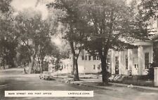 Main Street Post Office Lakeville Connecticut CT Old Car c1940 Postcard picture