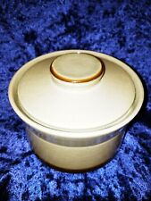 Vintage Topaz Stoneware Sugar Bowl Never Used In Box picture
