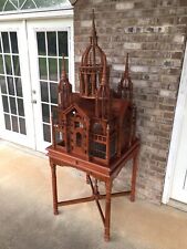 Beautiful Large RARE Antique Style Victorian Cathedral Bird House Cage Art picture