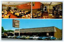 1971 The Outpost Cafe Liquor Store Lounge Evanston Wyoming WY Multiview Postcard picture