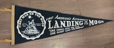 Vintage Pennant 1969 NASA Apollo 11 Moon Landing Original Old Stock #A Felt picture