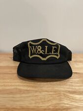W. & L. E. GURLEY TROY NY USA Vintage Snapback Hat Cap 70s 80s W&LE Black Gold picture