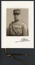 MARSHAL FERDINAND FOCH • SIGNED 1921 Banquet Menu • American Iron and Steel picture