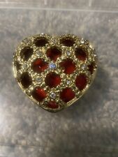 Jere Luxury Giftware Bejeweled Peek a Boo Heart Trinket Box picture