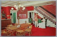 Tulia TX Elm Tree Inn Hotel Stairway Old Clock c1963 Chrome Postcard picture