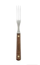 NEW Set of 2 Granny Fork, Brass Riveted Handle, Walnut, 7”, Full Tang, 3 Tine picture