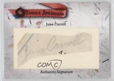 2021 Historic Auto Famous Americans Cut Signatures June Carroll Auto 1t3 picture