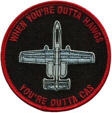 USAF 107th FIGHTER SQUADRON A-10 WHEN YOU’RE OUTTA HAWGS YOU'RE OUTTA CAS PATCH picture