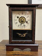 Antique wood mantel clock from William L. Gilbert Clock Co. - still works picture