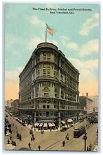 c1910s Flood Bldg. Market & Powell Streets San Francisco California CA Postcard picture